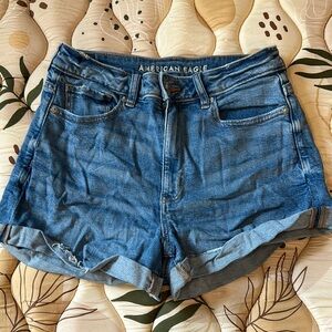 American Eagle Outfitters Blue Jean Mom Shorts